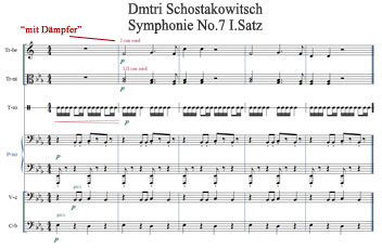 Partitur zur Symphonie No.7 1.Satz