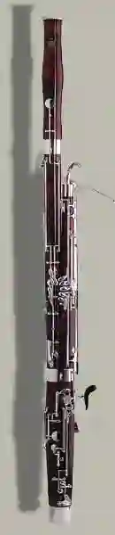 Front view of the bassoon