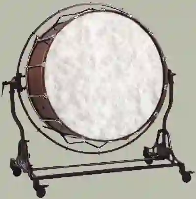 Bass drum front view