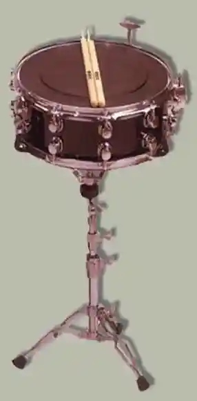 Front view of the snare drum